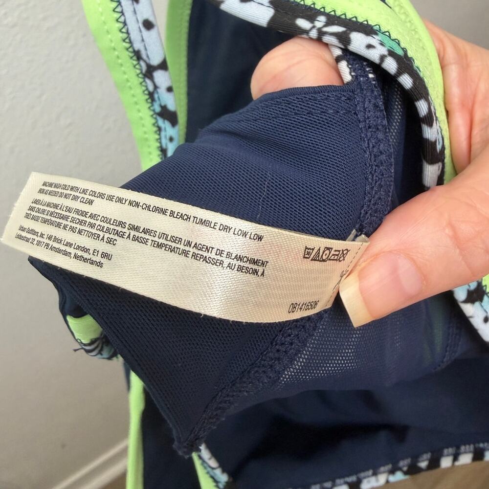 Free People Movement Navy Floral Racerback Sports Bra Women S - Picture 9 of 12